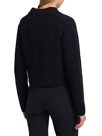 Double-Breasted Sweater Jacket