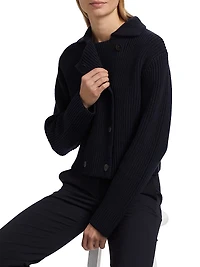 Double-Breasted Sweater Jacket