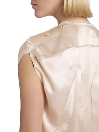 Pressed Flora Satin Maxi Dress