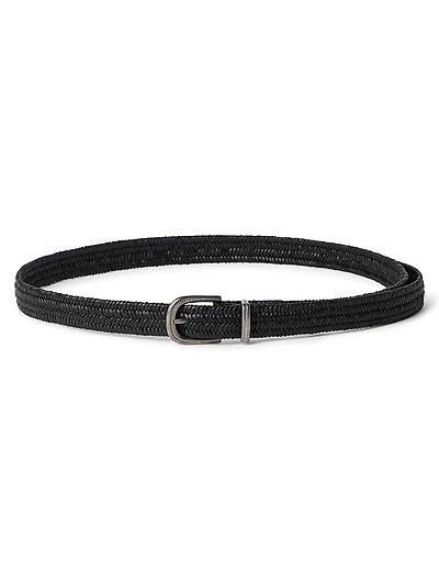 Stretch Braided Leather Belt