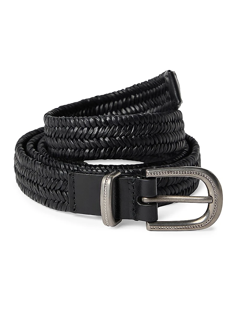Stretch Braided Leather Belt
