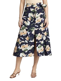 Hudson Floral Midi-Skirt