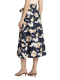 Hudson Floral Midi-Skirt