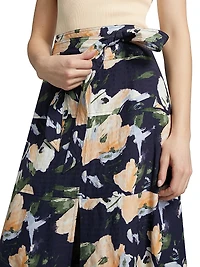 Hudson Floral Midi-Skirt