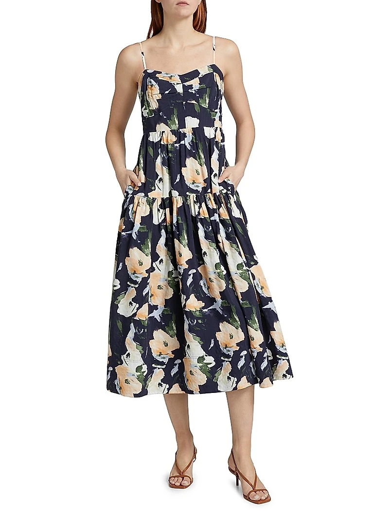 Verona Floral Midi-Dress