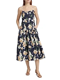 Verona Floral Midi-Dress