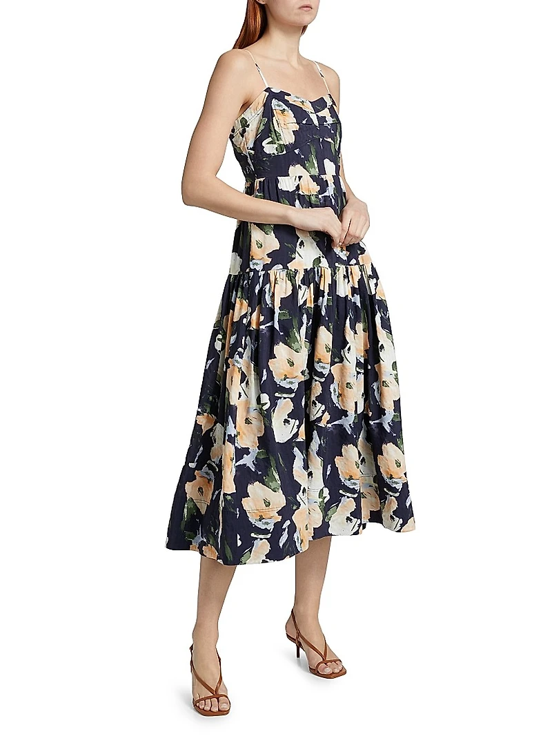 Verona Floral Midi-Dress