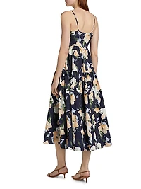Verona Floral Midi-Dress