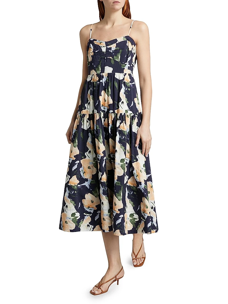 Verona Floral Midi-Dress