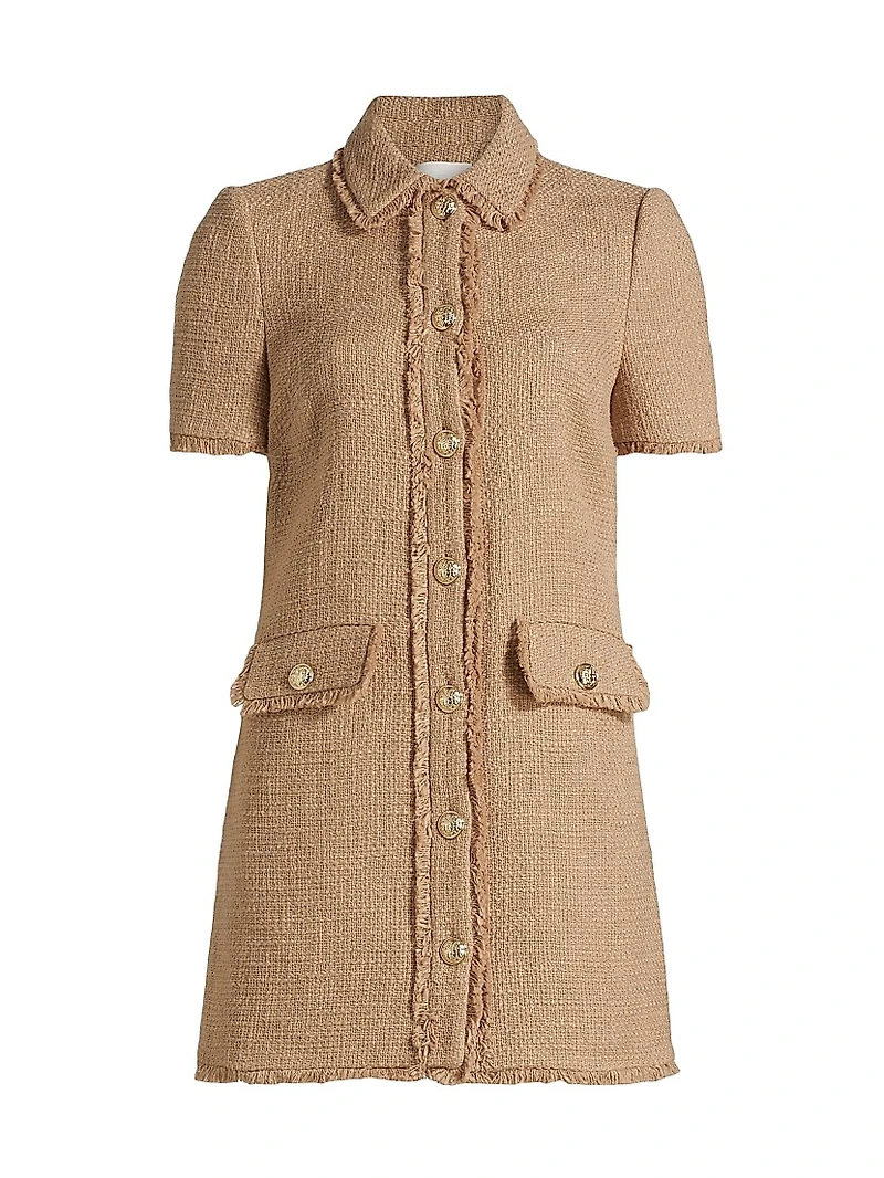 Pammy Cotton Tweed A-Line Minidress