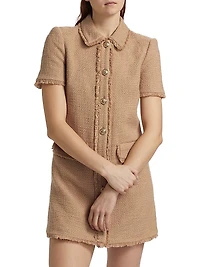 Pammy Cotton Tweed A-Line Minidress