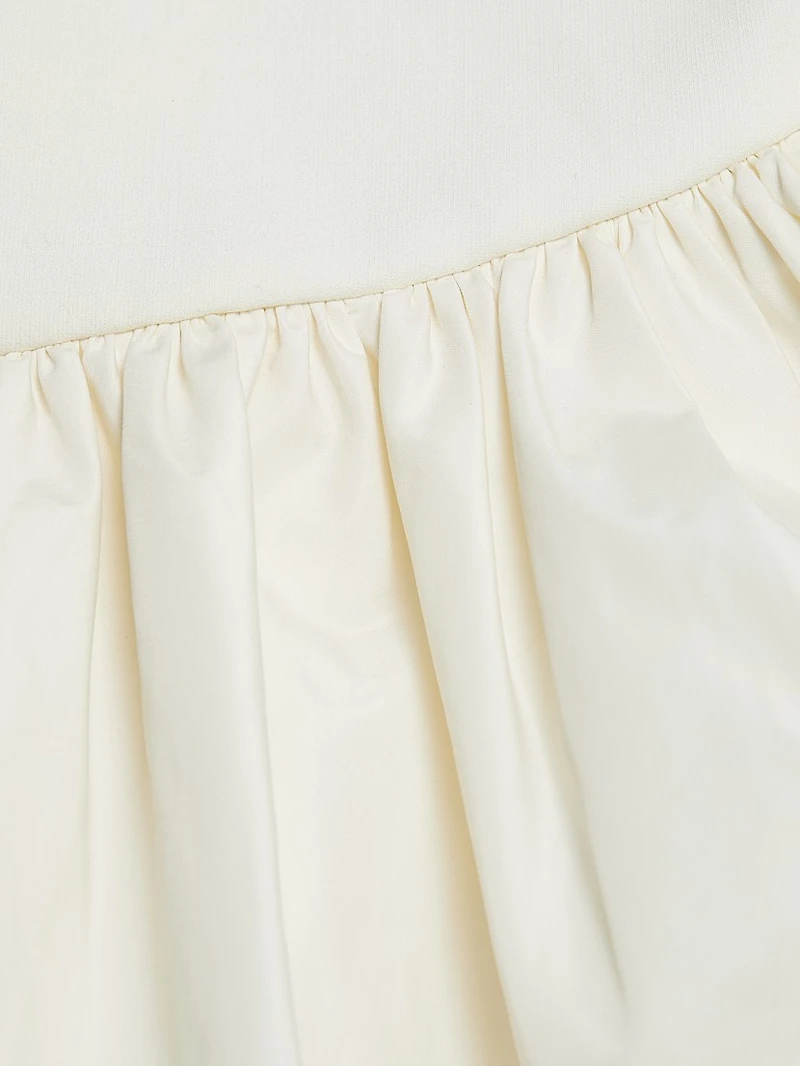 Petula Cotton Ruffled Asymmetric Minidress