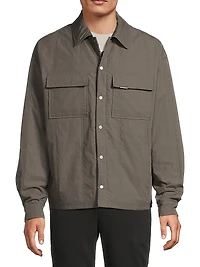 Quilted Cotton-Blend Overshirt