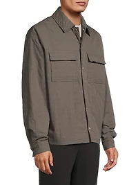 Quilted Cotton-Blend Overshirt