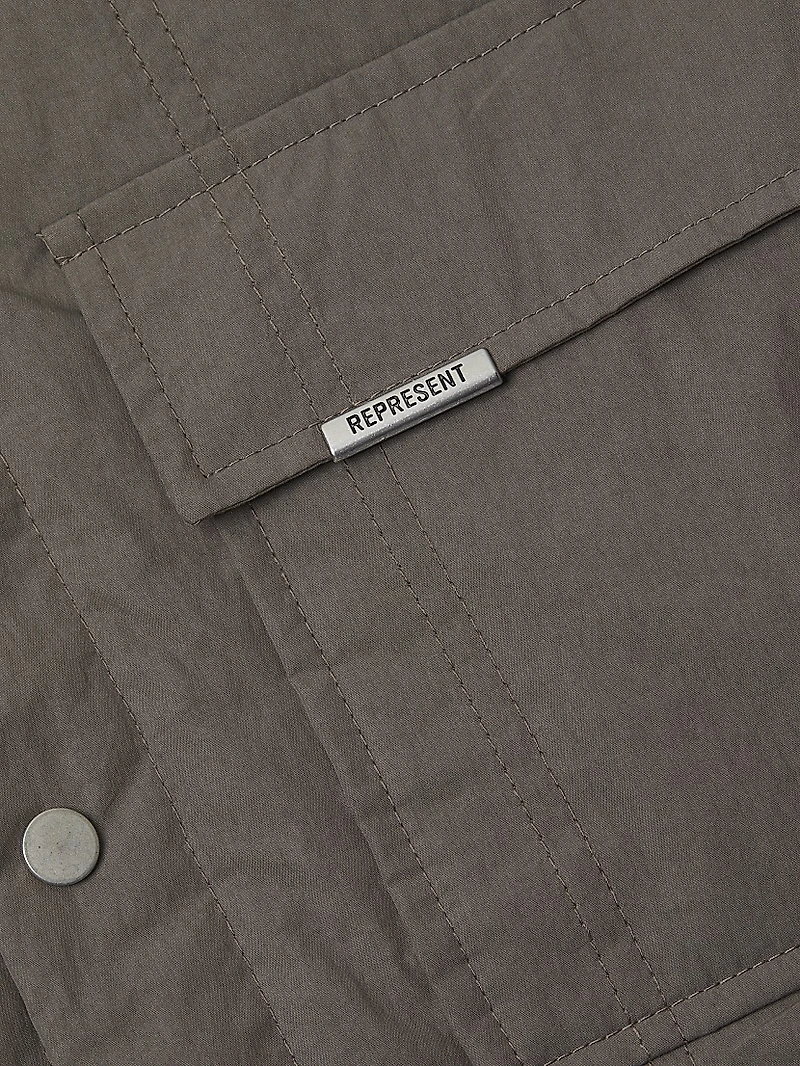 Quilted Cotton-Blend Overshirt