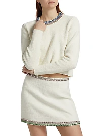 Embellished Claudine Sweater