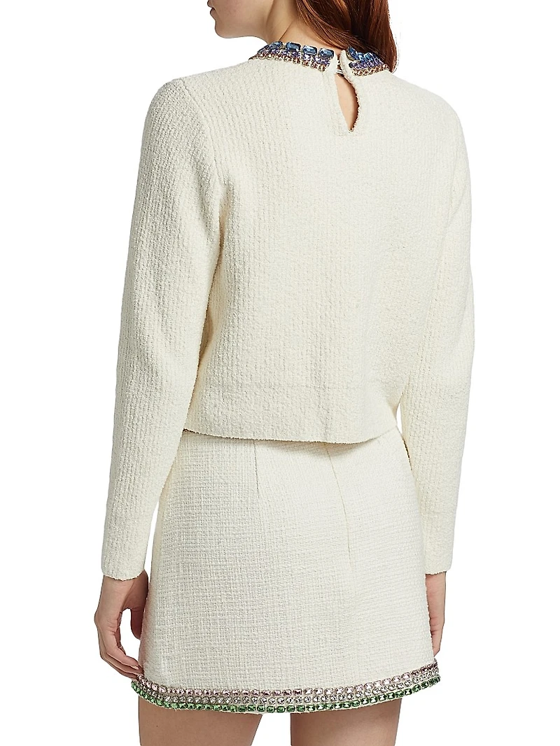 Embellished Claudine Sweater