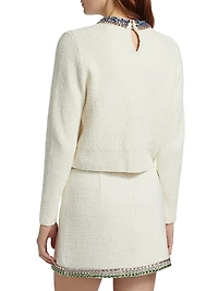 Embellished Claudine Sweater