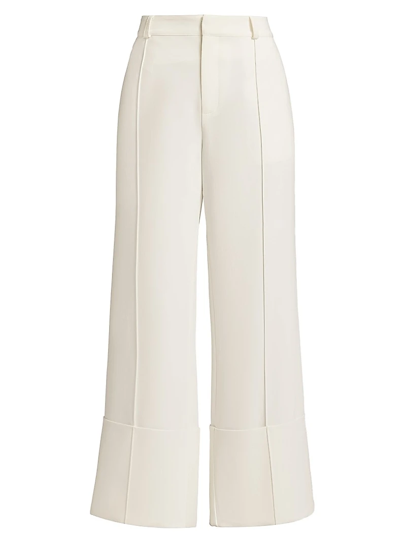Alliston Crepe Wide-Leg Pants