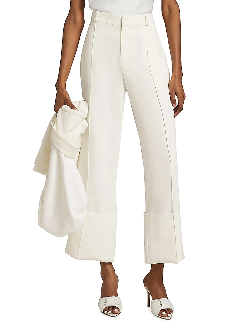 Alliston Crepe Wide-Leg Pants