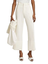Alliston Crepe Wide-Leg Pants