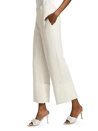 Alliston Crepe Wide-Leg Pants
