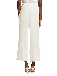 Alliston Crepe Wide-Leg Pants