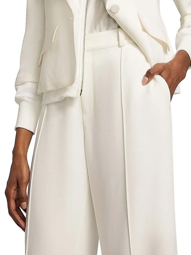 Alliston Crepe Wide-Leg Pants