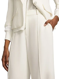 Alliston Crepe Wide-Leg Pants