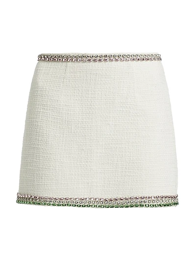 Verity Embellished Tweed Miniskirt