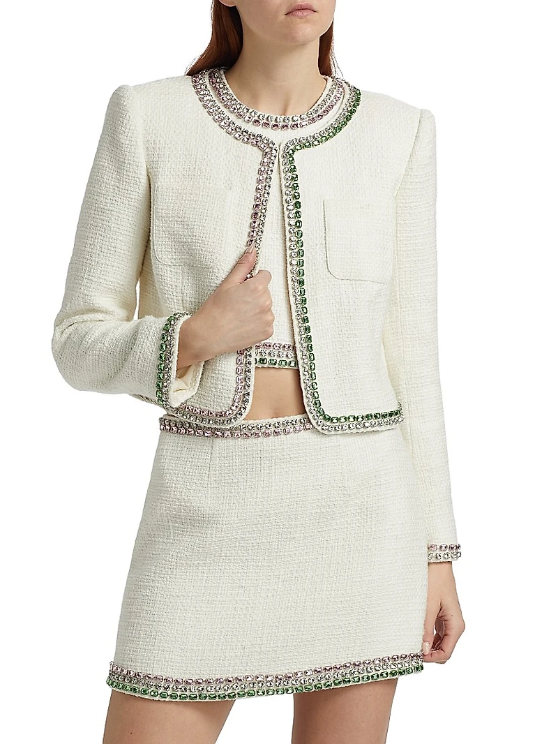 Verity Embellished Collarless Jacket