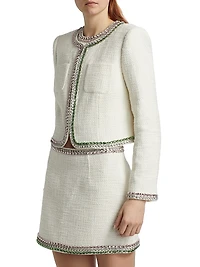 Verity Embellished Collarless Jacket