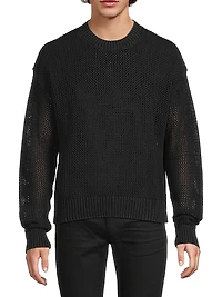 Open Gauge Knit Sweater