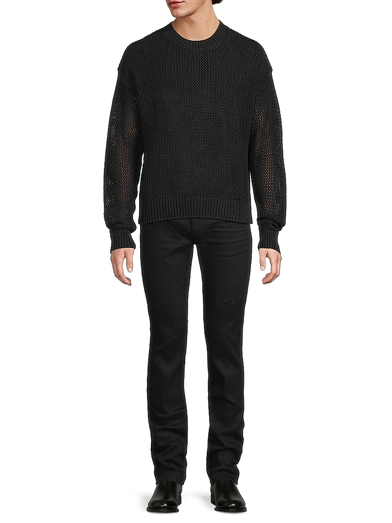 Open Gauge Knit Sweater