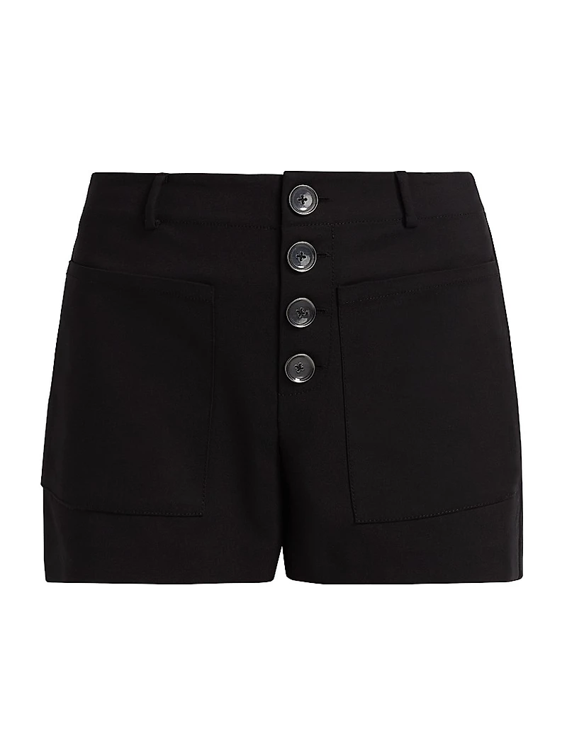 Marjory Button-Front Shorts