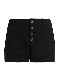 Marjory Button-Front Shorts