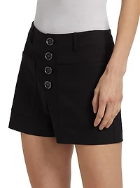 Marjory Button-Front Shorts