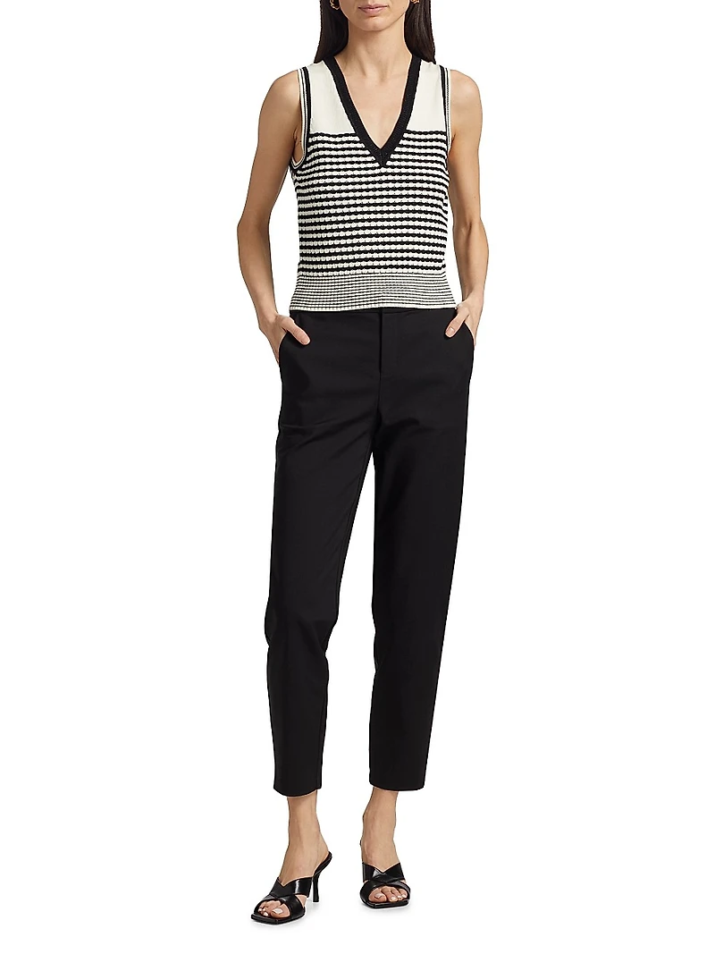 Savannah Cotton-Blend Skinny Ankle Pants