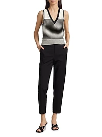 Savannah Cotton-Blend Skinny Ankle Pants