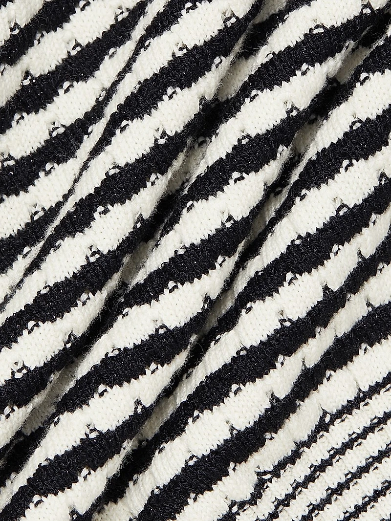 Elle Striped Cotton-Blend Sleeveless Top