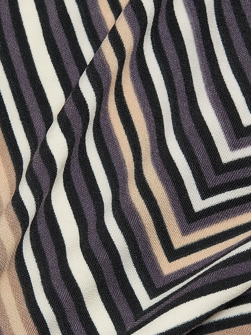 Stephanie Chevron Halterneck Wide-Leg Jumpsuit
