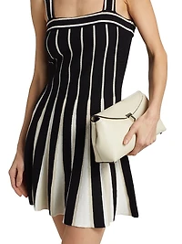 Eloise Striped Cotton A-Line Minidress