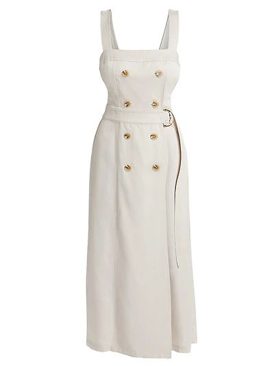 Lyla D-Ring Belted Midi-Dress