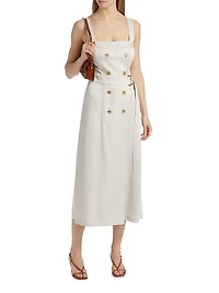 Lyla D-Ring Belted Midi-Dress
