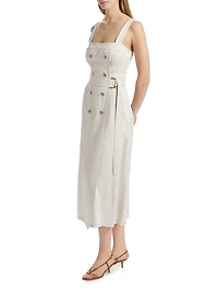 Lyla D-Ring Belted Midi-Dress