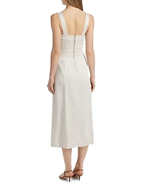 Lyla D-Ring Belted Midi-Dress