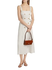 Lyla D-Ring Belted Midi-Dress