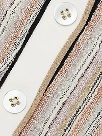 Sterling Striped Knit Short-Sleeve Jacket