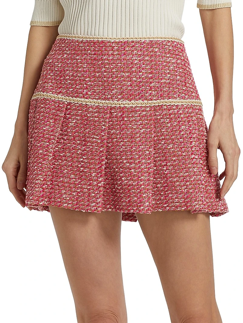 Anya Tweed Pleated Skort