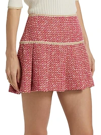 Anya Tweed Pleated Skort